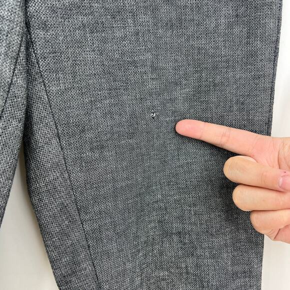 Banana Republic US 6 Long Womens Gray Heathered Slim Ankle Skinny Dress Pants - Picture 8 of 10